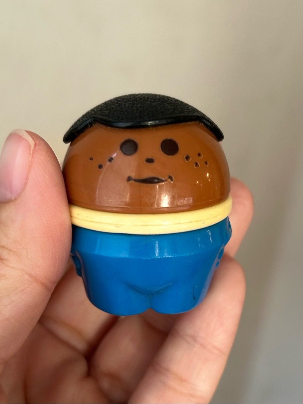 Vintage Fisher Price Toddle Tot African American Chunky Figure